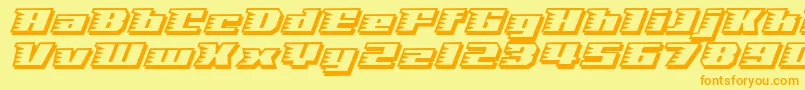 SPEES    Font – Orange Fonts on Yellow Background
