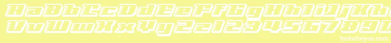 SPEES    Font – White Fonts on Yellow Background