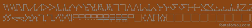 Czcionka Spellweaver Nodes – szare czcionki na brązowym tle