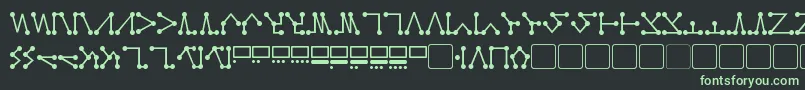 Шрифт Spellweaver Nodes – зелёные шрифты на чёрном фоне