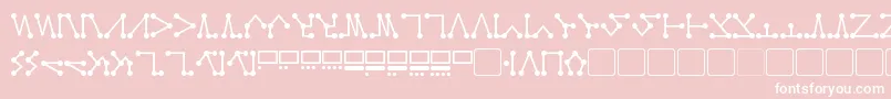 Spellweaver Nodes Font – White Fonts on Pink Background