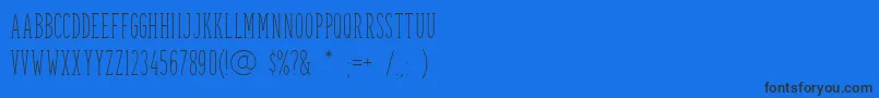 フォントSpettekakaSerif FREE FOR PERSONAL USE ONLY – 黒い文字の青い背景