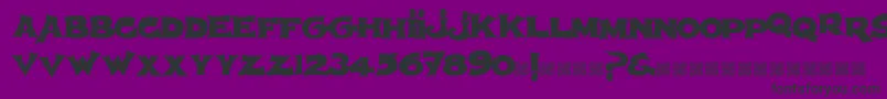 Spherism Font – Black Fonts on Purple Background