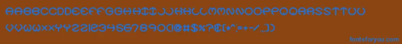 spheroix Font – Blue Fonts on Brown Background