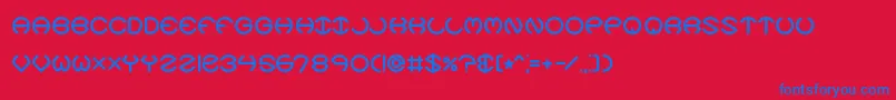 spheroix Font – Blue Fonts on Red Background