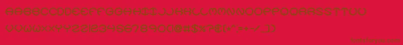 spheroix Font – Brown Fonts on Red Background
