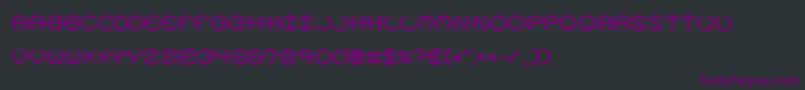 フォントspheroix – 黒い背景に紫のフォント