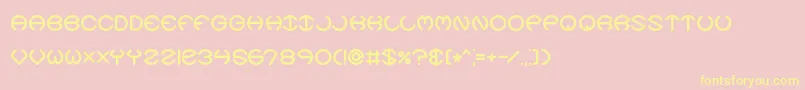 spheroix Font – Yellow Fonts on Pink Background