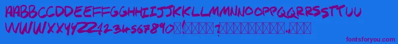 More about SPHYNX Font SPHYNX Font – Purple Fonts on Blue Background