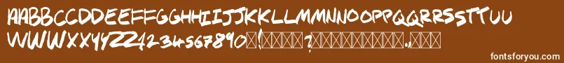 More about SPHYNX Font SPHYNX Font – White Fonts on Brown Background