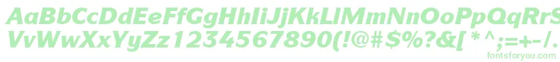 Fonte ItcSymbolLtBlackItalic – fontes verdes