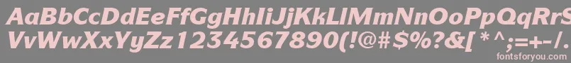 fuente ItcSymbolLtBlackItalic – Fuentes Rosadas Sobre Fondo Gris