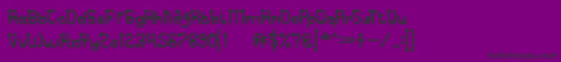 Шрифт Spicy Paprika – чёрные шрифты на фиолетовом фоне
