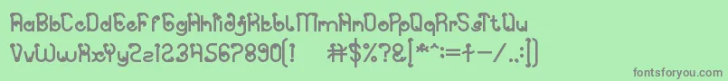 Spicy Paprika Font – Gray Fonts on Green Background