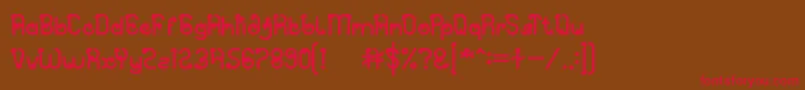 Spicy Paprika Font – Red Fonts on Brown Background