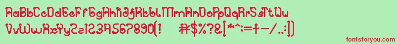 Spicy Paprika Font – Red Fonts on Green Background