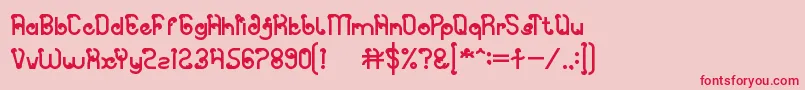 Spicy Paprika Font – Red Fonts on Pink Background