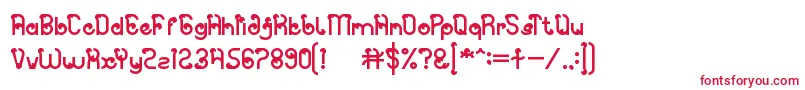 フォントSpicy Paprika – 白い背景に赤い文字