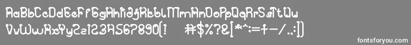 Spicy Paprika Font – White Fonts on Gray Background