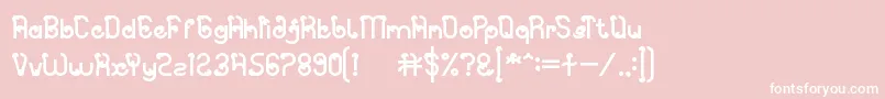 Spicy Paprika Font – White Fonts on Pink Background