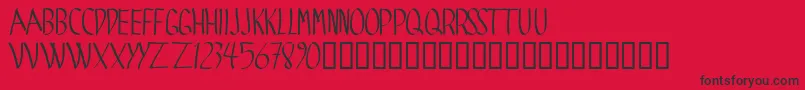 SPIDE    Font – Black Fonts on Red Background