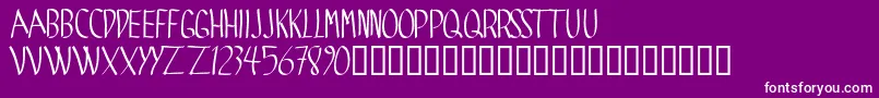 SPIDE    Font – White Fonts on Purple Background