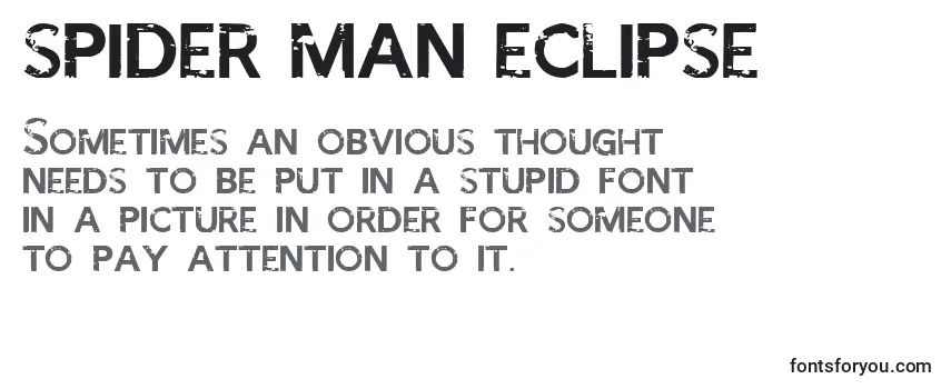 SPIDER MAN ECLIPSE Font