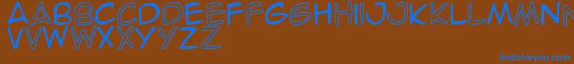 Подробнее о шрифте SpideRaY Шрифт SpideRaY – синие шрифты на коричневом фоне