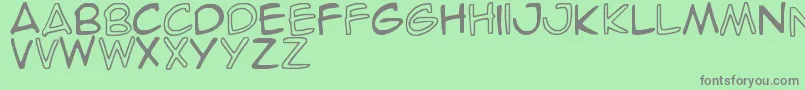 SpideRaY Font – Gray Fonts on Green Background