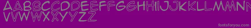 Шрифт SpideRaY – серые шрифты на фиолетовом фоне