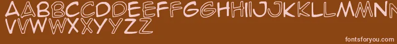 En savoir plus sur la police SpideRaY Police SpideRaY – polices roses sur fond brun