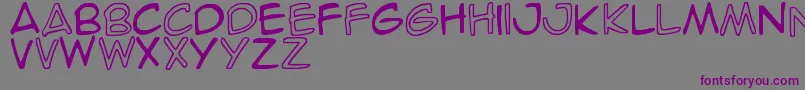 Weitere Informationen zur SpideRaY-Schriftart SpideRaY-Schriftart – Violette Schriften auf grauem Hintergrund