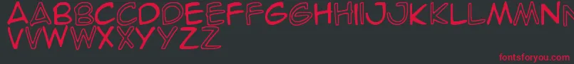 SpideRaY Font – Red Fonts on Black Background