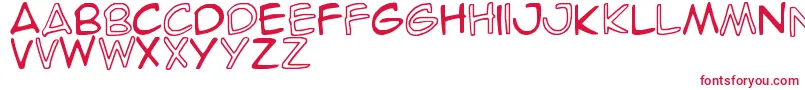 SpideRaY Font – Red Fonts on White Background