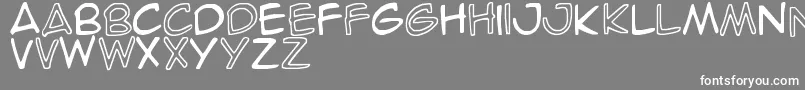 SpideRaY Font – White Fonts on Gray Background
