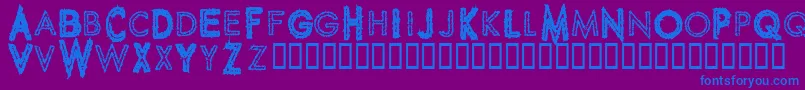 SPIKCG   Font – Blue Fonts on Purple Background