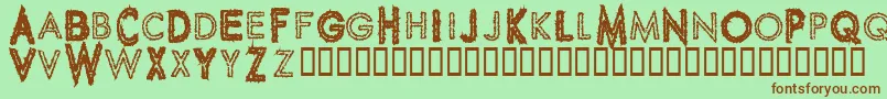 SPIKCG   Font – Brown Fonts on Green Background