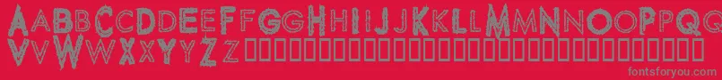 SPIKCG   Font – Gray Fonts on Red Background