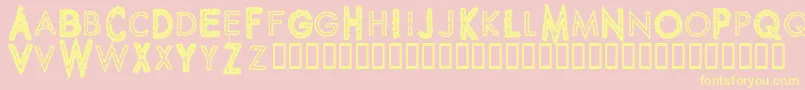 SPIKCG   Font – Yellow Fonts on Pink Background