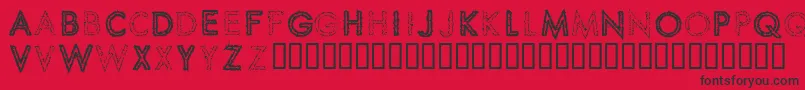 SPIKCS   Font – Black Fonts on Red Background