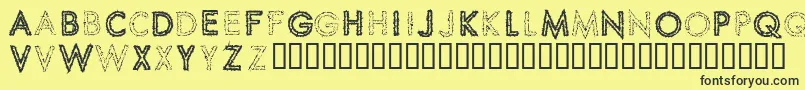 SPIKCS   Font – Black Fonts on Yellow Background