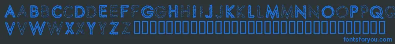 SPIKCS   Font – Blue Fonts on Black Background