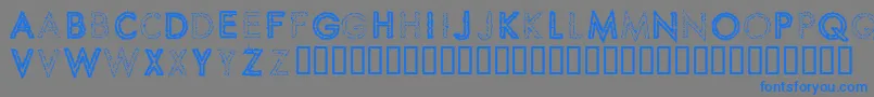 SPIKCS   Font – Blue Fonts on Gray Background