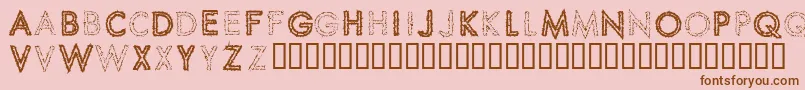 SPIKCS   Font – Brown Fonts on Pink Background