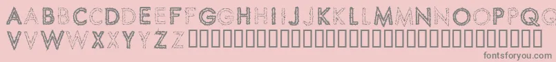 SPIKCS   Font – Gray Fonts on Pink Background