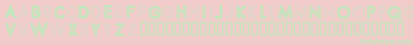 SPIKCS   Font – Green Fonts on Pink Background
