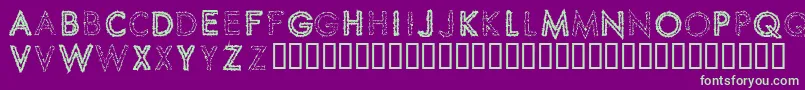 SPIKCS   Font – Green Fonts on Purple Background