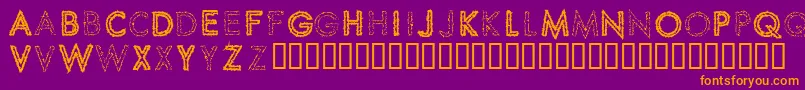 SPIKCS   Font – Orange Fonts on Purple Background