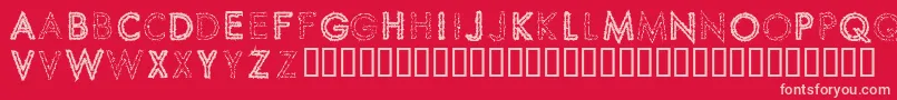 SPIKCS   Font – Pink Fonts on Red Background