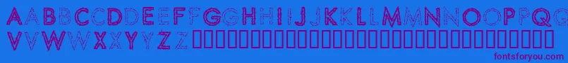 SPIKCS   Font – Purple Fonts on Blue Background